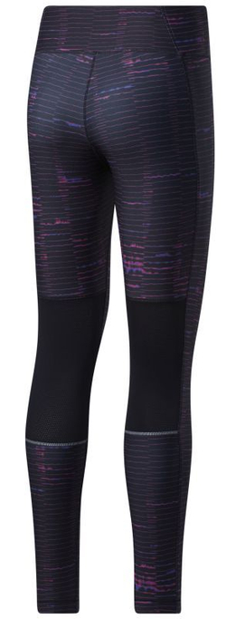 Leginsy Reebok TS Run Lux Bold Tight-Kinetic Stripe W - черный