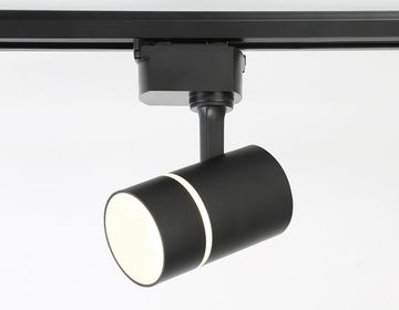Трековый однофазный светильник со сменной лампой 1*GU10 GL5218 SBK чёрный песок Track System Ambrella