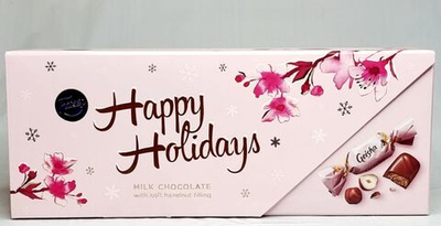 Fazer Geisha Шоколадные конфеты Happy Holidays с фундуком и нугой 270 г (Из Финляндии)