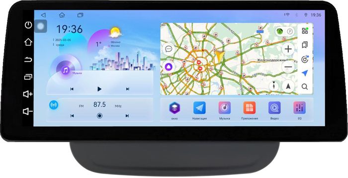 Магнитола для Chevrolet Equinox 2016+ - FarCar монитор 12.3" 2K QLED на Android 14, Быстрая, CarPlay, 4G SIM-слот