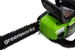 Аккумуляторная цепная пила Greenworks GD40CS18K4,2005807UA, 40v, 40 см, АКБ 2 А·ч и ЗУ