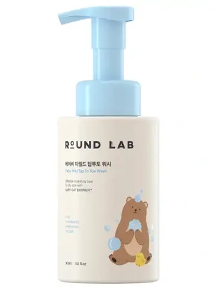 Детская очищающая пенка «С головы до пят» Round Lab Baby Mild Top To Toe Wash 300 мл