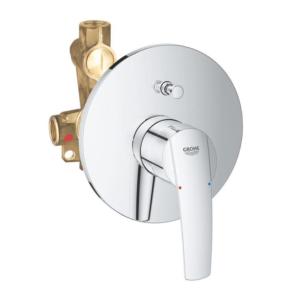 Смеситель для ванны GROHE Start 2015, однорычажный, хром, скрытый монтаж 23558001
