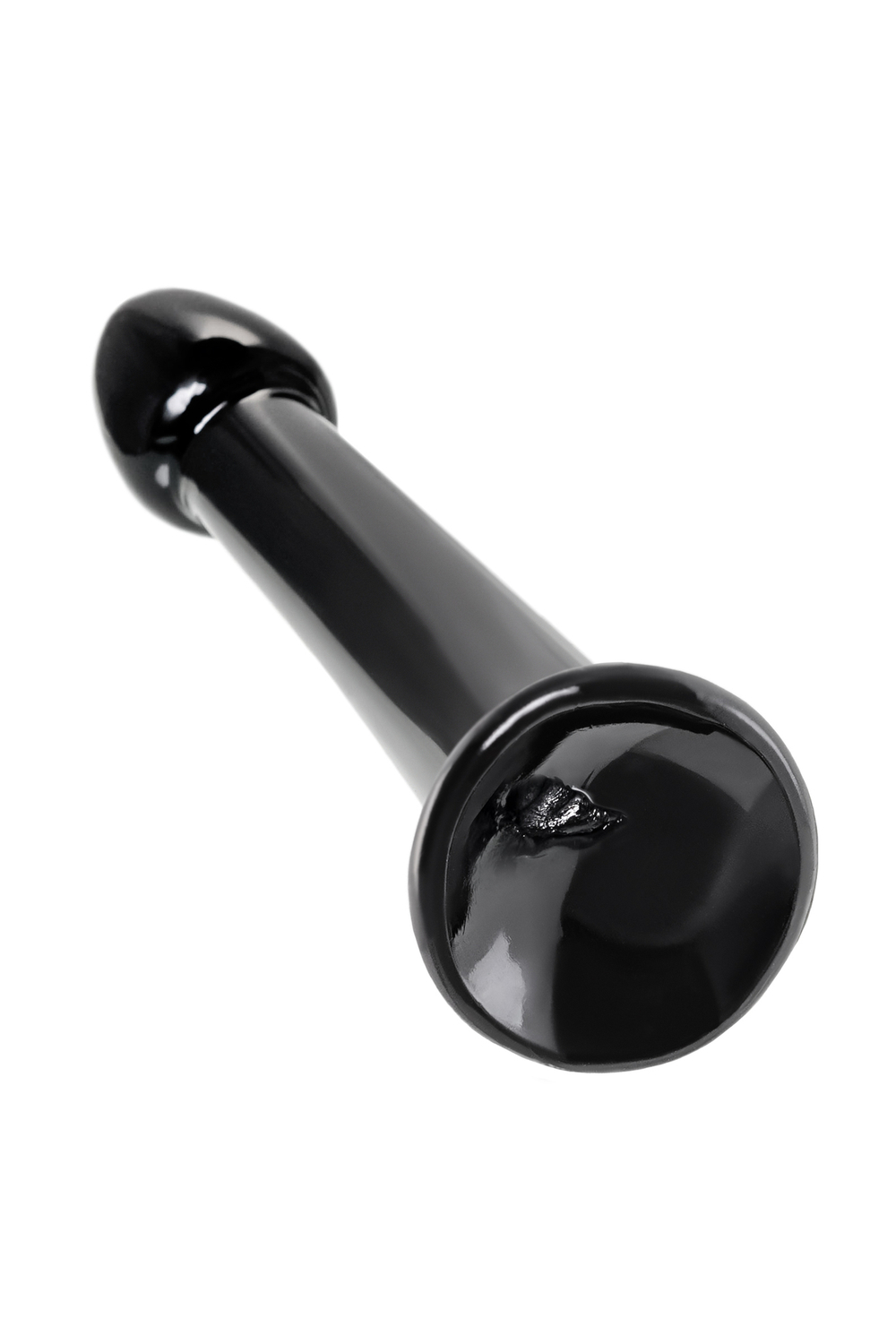 Нереалистичный фаллоимитатор TOYFA Basic Jelly Dildo M, TPE, чёрный, 18 см