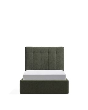 Кровать Darnela из плюша цвета мха, для матраса 90 x 200 см