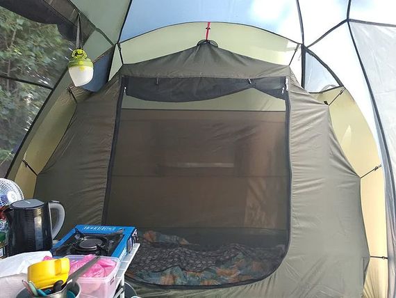 Палатка Canadian Camper SANA 4, цвет forest, внутренняя палатка.