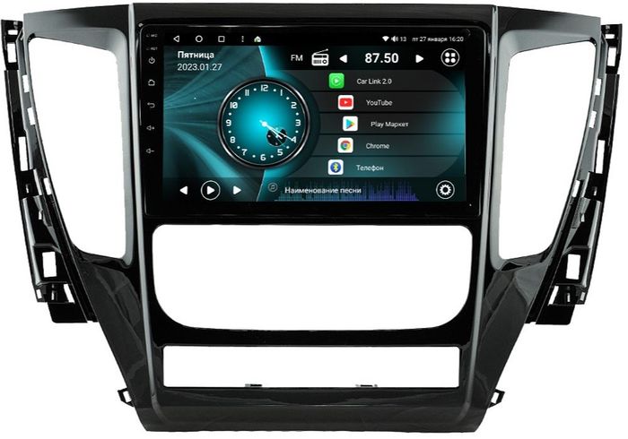 Магнитола для Mitsubishi Pajero Sport 3 2016-2020 АКПП - Vaycar VA47-1181 на Android 13, Быстрая, 4G SIM-слот