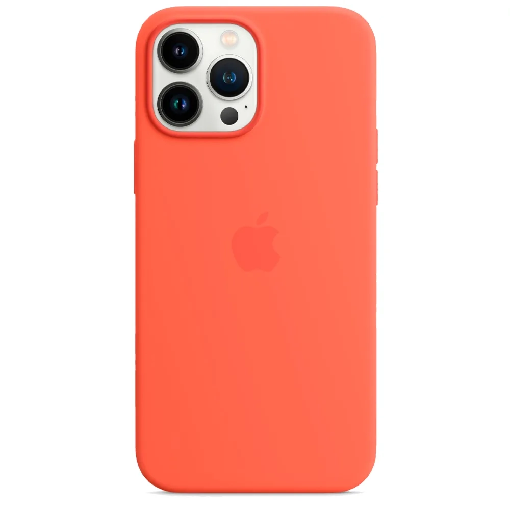 Силиконовый чехол с поддержкой MagSafe Apple Silicone Case для iPhone 13 Pro Max, Nectarine (Спелый нектарин)