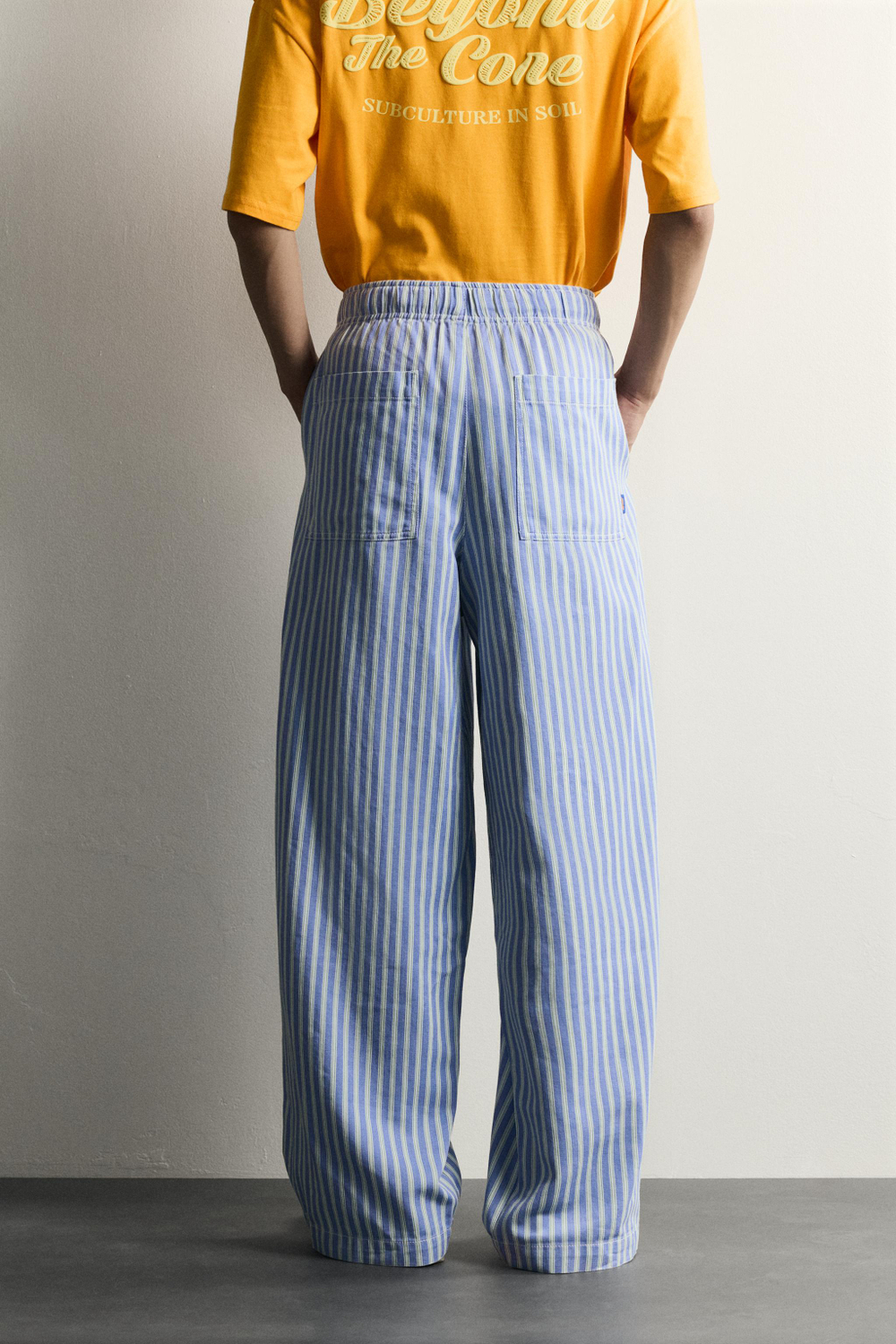 БРЮКИ BAGGY FIT В ПОЛОСКУ — ZARA · 6917/303