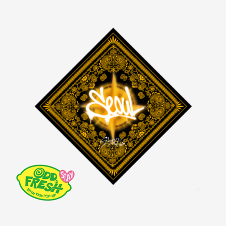 Бандана версия «Сеул» Stray Kids ODD & FRESH POP-UP - BANDANA SEOUL VER.