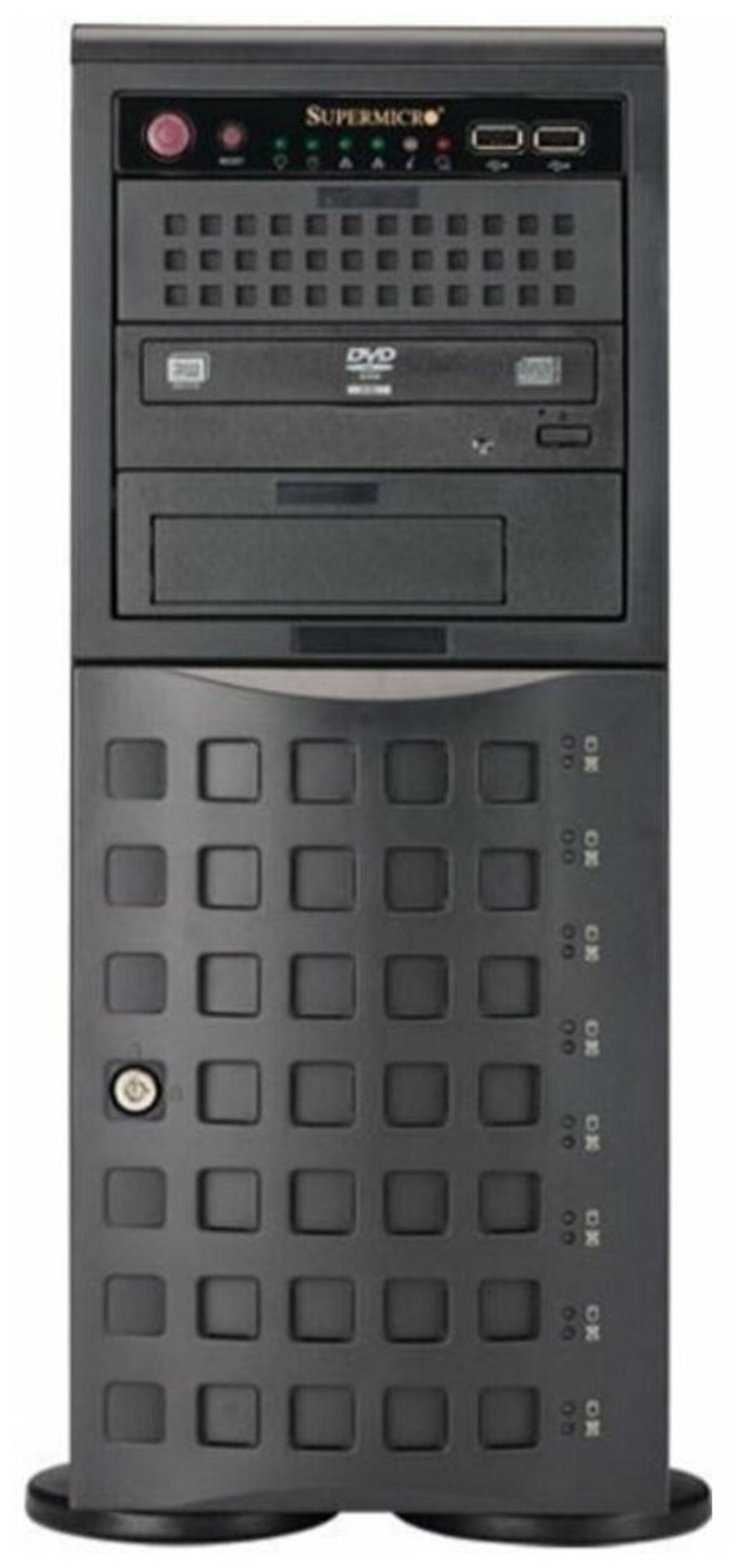 Сервер Supermicro SuperServer 7049P-TR без процессора/без ОЗУ/без накопителей/количество отсеков 3.5" hot swap: 8/2 x 1280 Вт/LAN 1 Гбит/c