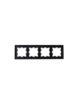 Рамка 4-м BRITE РУ-4-2-БрЧ стекло черн. IEK BR-M42-G-K02