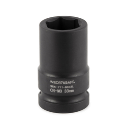 WDK-711-8033L Головка торцева ударная глубокая 1", 6 граней, 33 мм