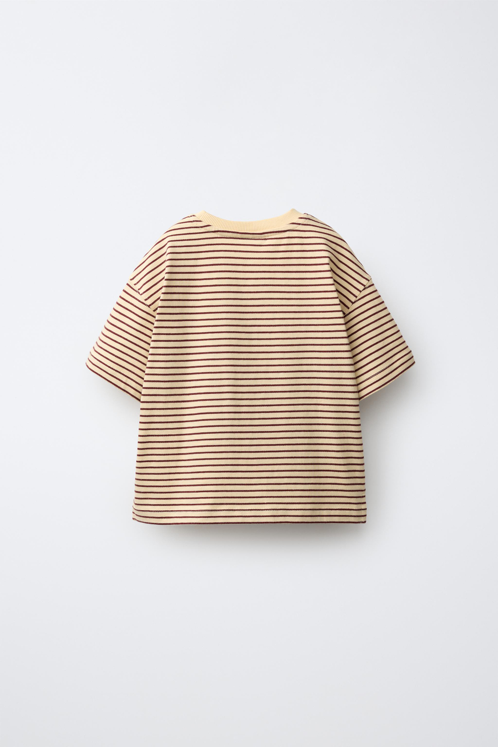 ZARA ФУТБОЛКА В ПОЛОСКУ, ТЕМНО-ЖЕЛТЫЙ