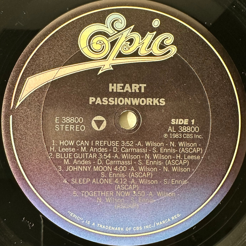 Heart ‎– Passionworks (США 1983г.)