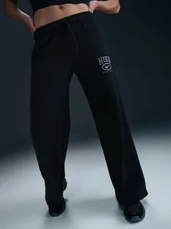 Брюки спортивные женские NIKE W NSW CLUB FLC MR GX WIDE PNT