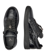 Кожаные кроссовки Giuseppe Zanotti - черный(RU40019)