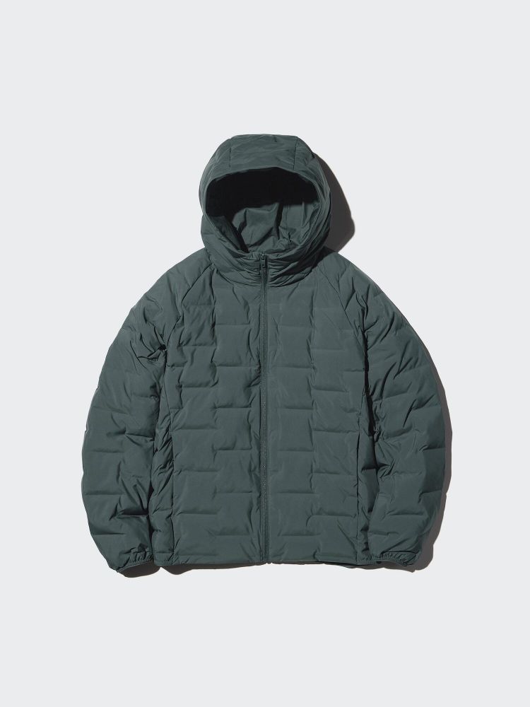 UNIQLO Куртка PUFFERTECH, темно-зеленый