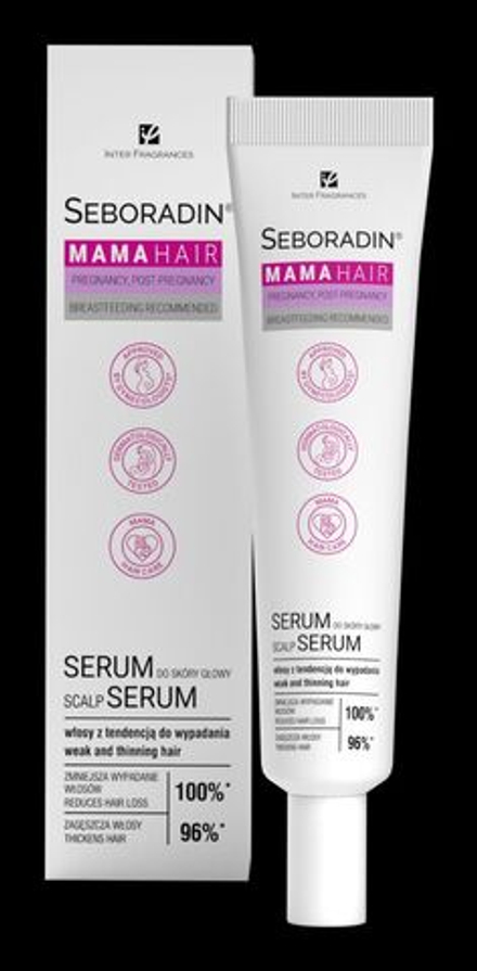 Укрепляющая и восстанавливающая сыворотка Seboradin MAMA HAIR для беременных и кормящих мам 100 мл