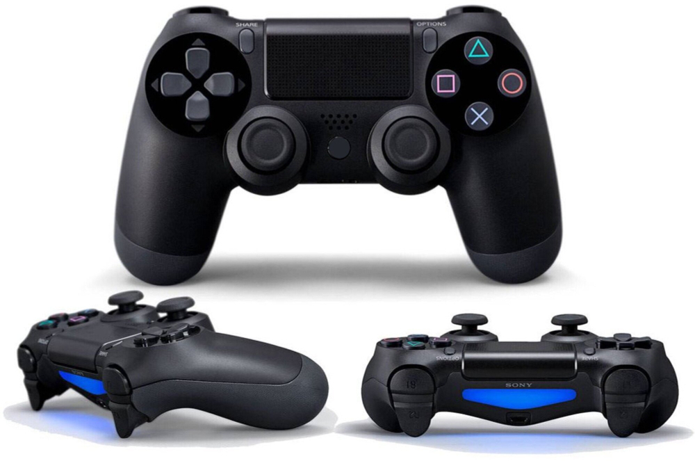 Беспроводной геймпад для PS4 / Джойстик Bluetooth для Playstation 4, Apple (IPhone, IPad), Androind, ПК - черный