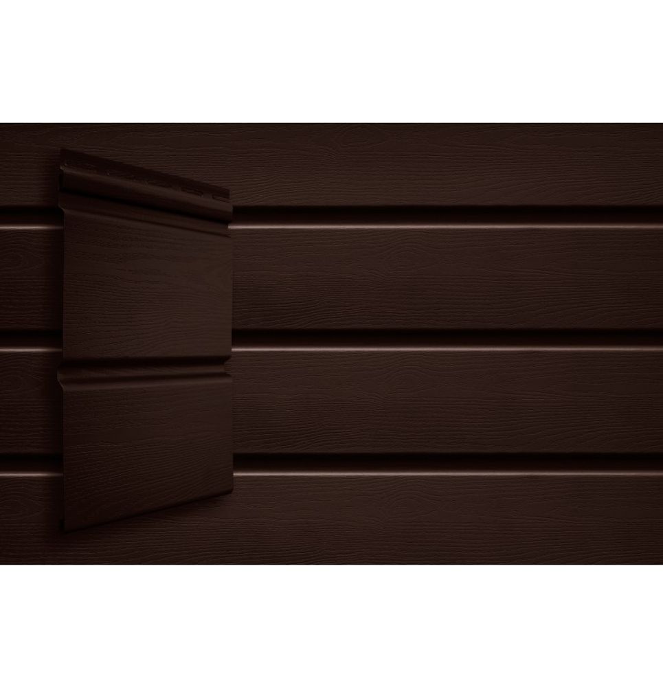 Сайдинг Grand Line Double-Брус ACRYL Тёмный Дуб