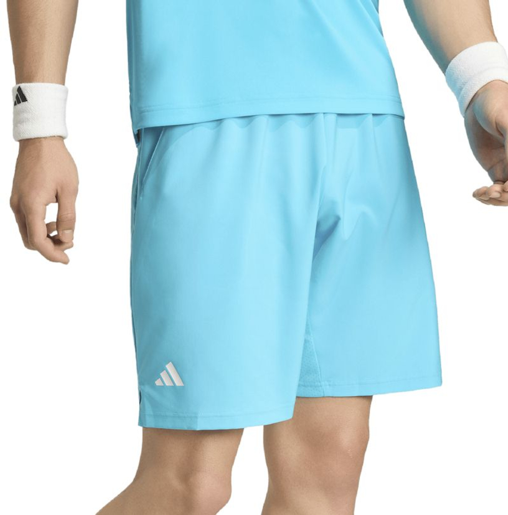 Теннисные шорты Adidas Club 3-Stripes 9" - cyan