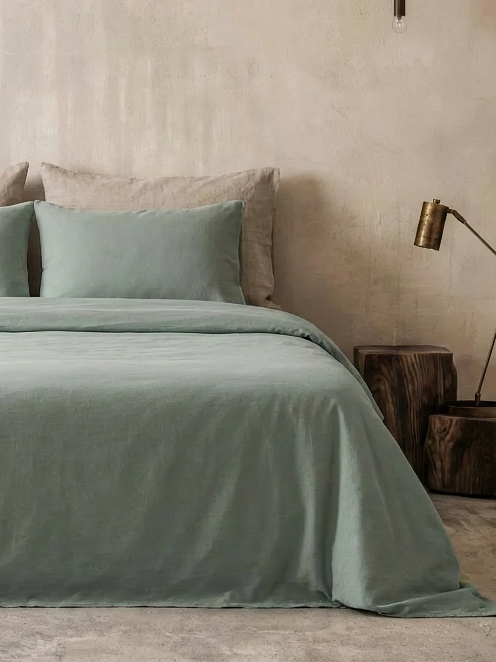 КПБ MAJOLİ Stonewashed PAMPAS 1,5-сп. под. 160*220, прост. 160*240, нав. 50*70-1шт. Вар. Хлоп.