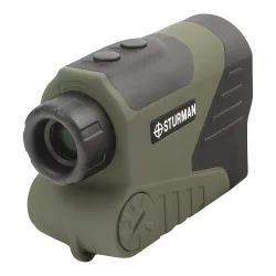 Дальномер лазерный STURMAN LRF 1000 HR WP - вид со стороны окуляра и крышки отсека батареи