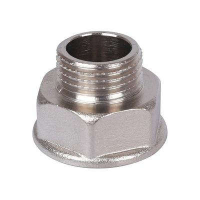 Переход с внутренней резьбы на наружную под ключ STOUT SFT 0073 - 3/4" x 3/4" (латунь никелиров-ная)