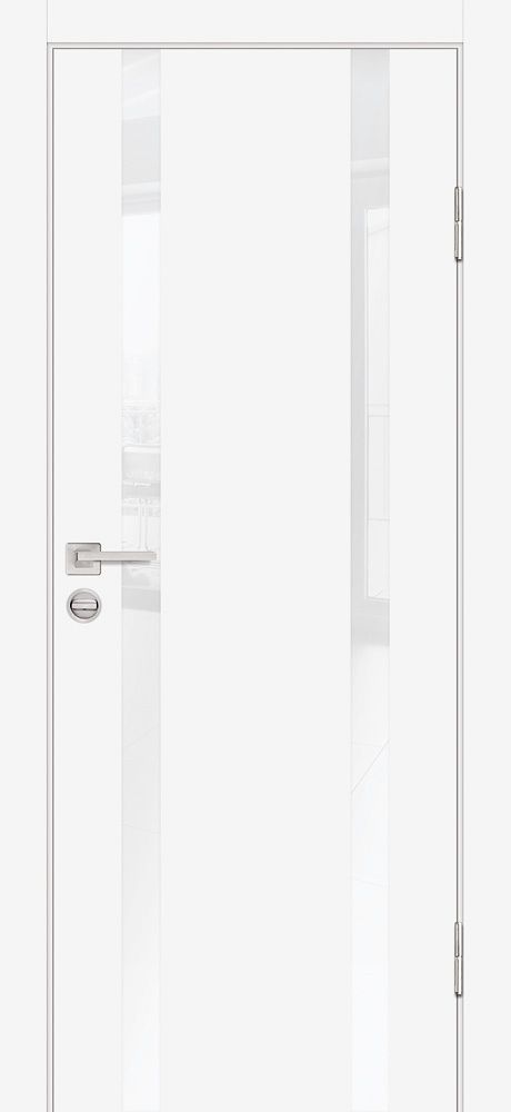 Дверь P-9 / Цвет Белый / белоснежный лакобель / Двери PROFILO PORTE Дверь P-9 / Цвет Белый / белоснежный лакобель / Двери PROFILO PORTE