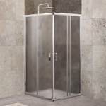 Душевой уголок BelBagno Unique 90х90 UNIQUE-A-2-75/90-P-Cr профиль Хром стекло рифленое