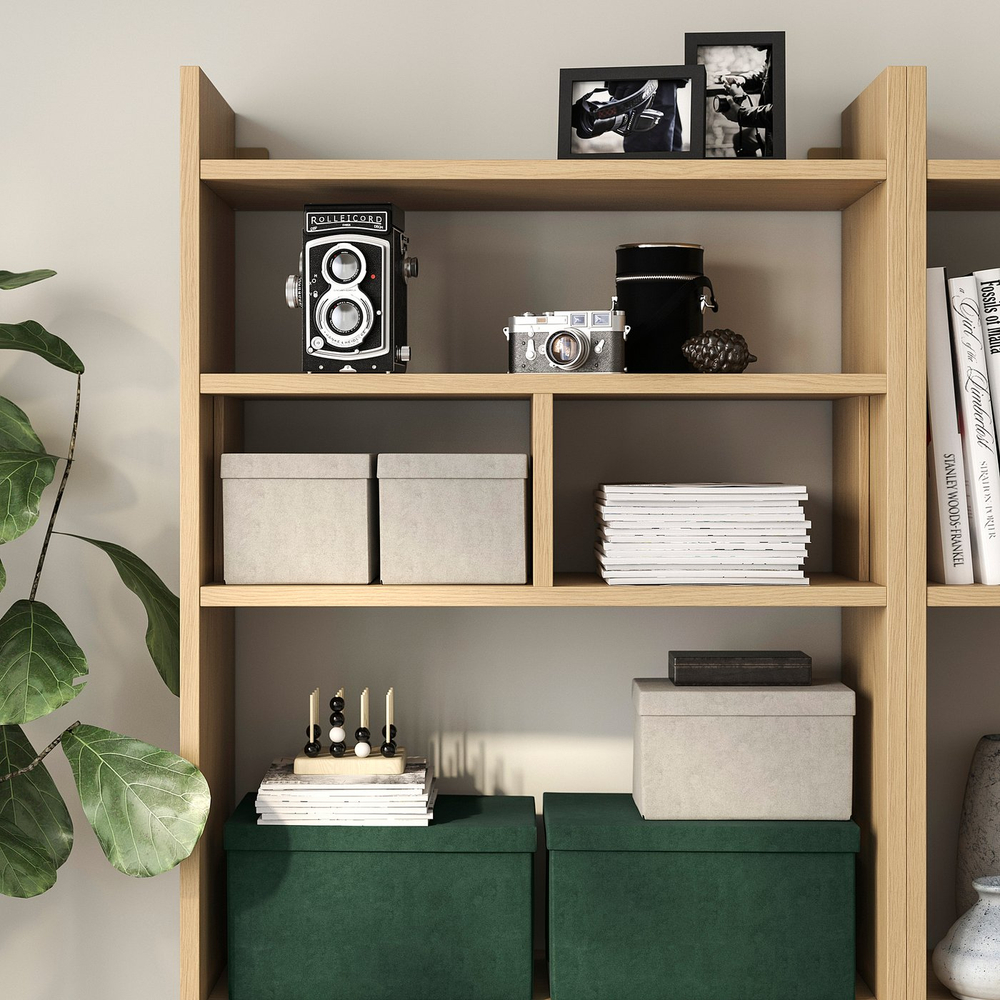 IKEA GJÄTTA  (ИКЕА ГЙЭТТА)  -  Коробка с крышкой - бархат светло-серая 18x25x15 см