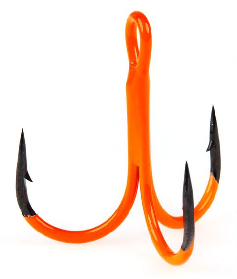 Крючки-тройники Lucky John Orange UV LJH201 разм.K03 4 шт.