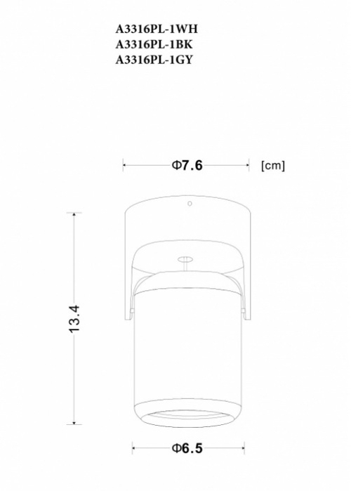 Накладной светильник Arte Lamp LIBRA A3316PL-1BK