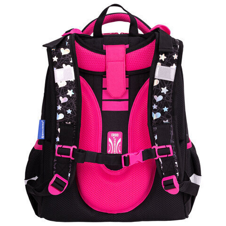 Ранец BRAUBERG LUMINOUS, 2 отделения, с брелоком, "Cats first", СВЕТЯЩИЙСЯ РИСУНОК, 38х29х16 см, 271367