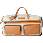 Brunello Cucinelli Cow Leather Trolley Bag 20 Inch Men"s Beige