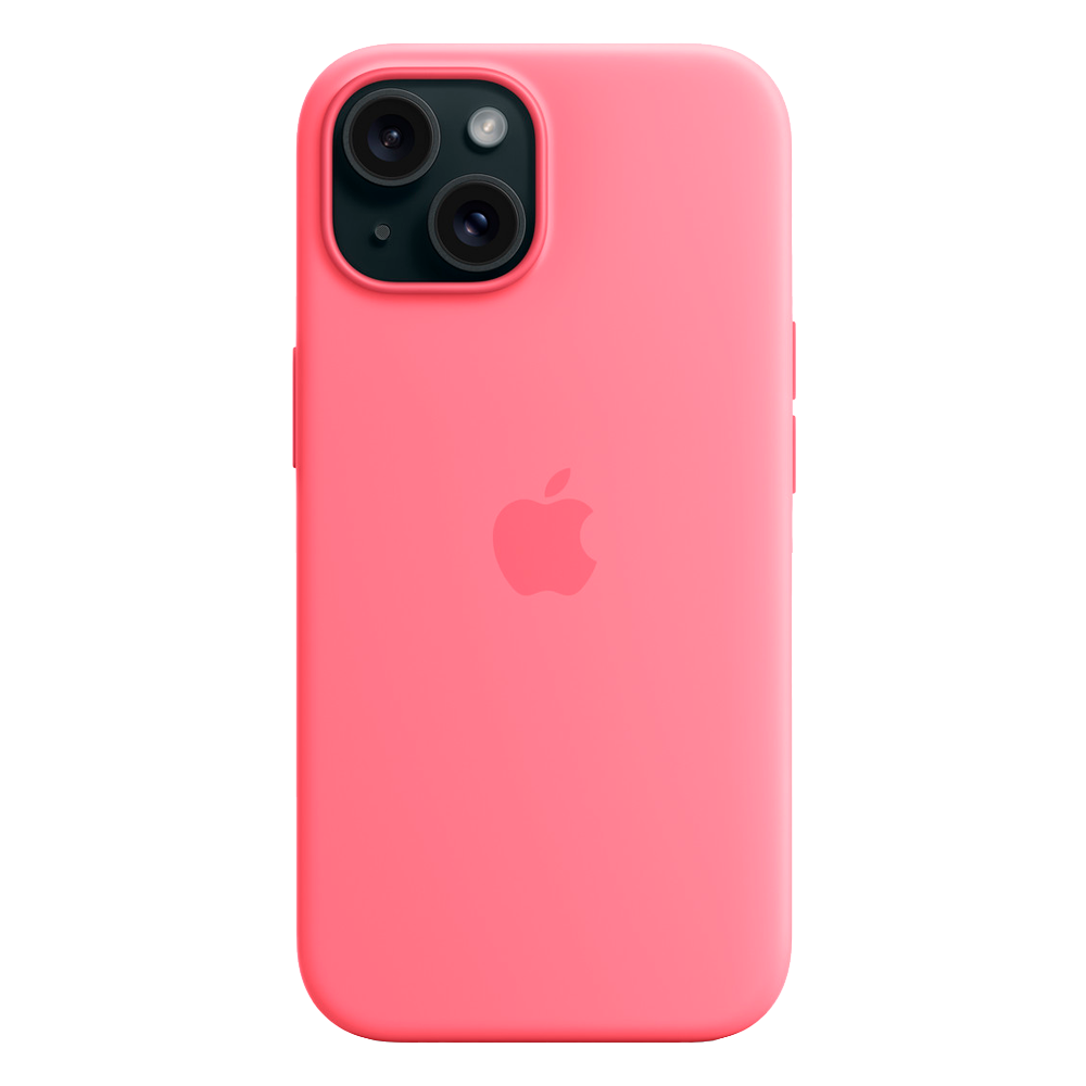 Силиконовый чехол с поддержкой MagSafe Apple Silicone Case для iPhone 15, Pink (Розовый)