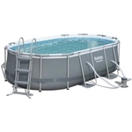 Бассейн каркасный Power Steel овальный 427*250*100 см + 2 аксессуара Bestway (56620)