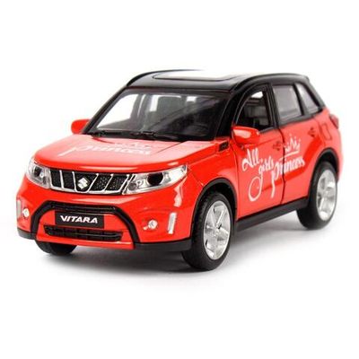 Модель ин. мет. "Suzuki vitara" 12см, двер, баг, красн, коробка VITARA-12GRL-RD (Технопарк)