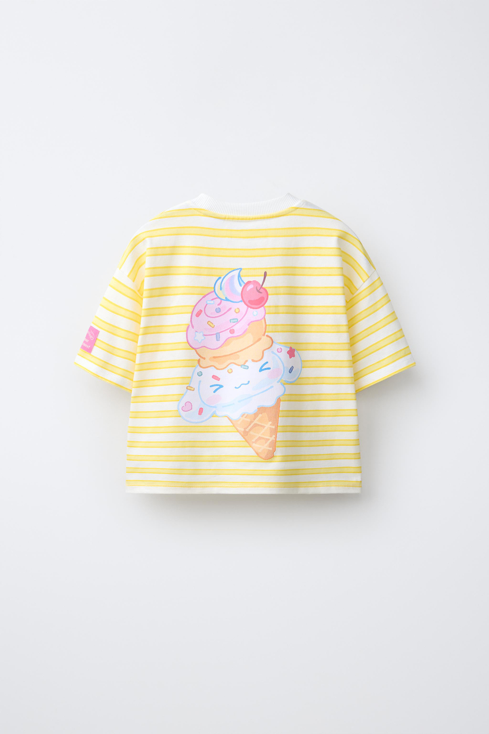ZARA ФУТБОЛКА В ПОЛОСКУ CINNAMOROLL © SANRIO, ЖЕЛТЫЙ