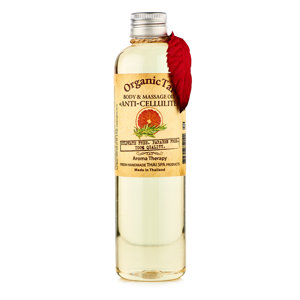 OrganicTai Масло для тела и аромамассажа «АНТИЦЕЛЛЮЛИТНОЕ», 260 мл