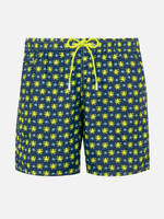 Шорты муж. Saint Barth SQUIDLY FISH синий осьминоги неон
