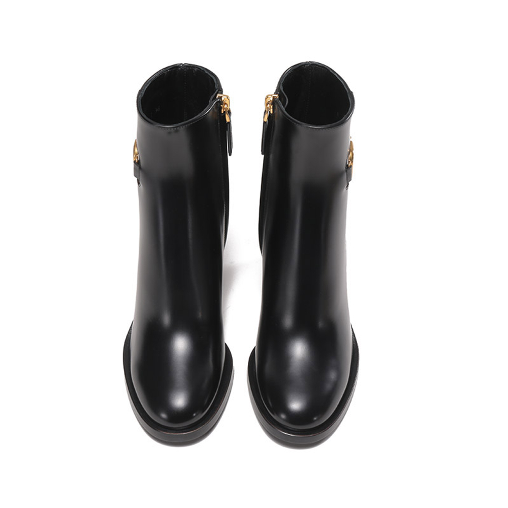 Valentino VLogo Plaque Heeled Ankle Boots Women"s