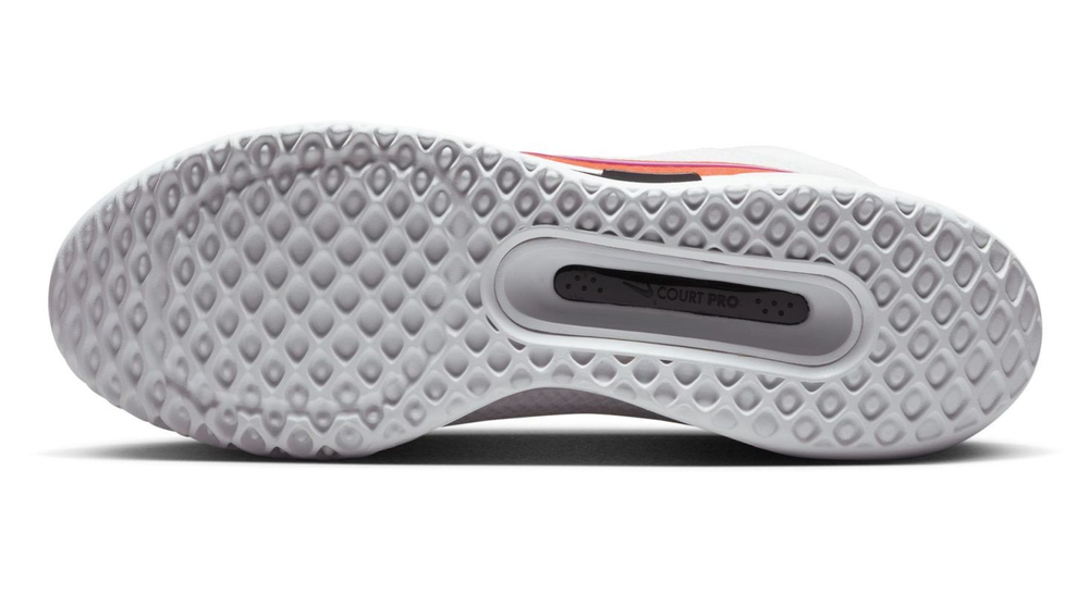 Мужские кроссовки теннисные Nike Zoom Court Pro HC - white/picante red/black/fuchsia dream