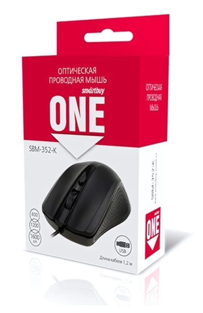 Мышь проводная Smartbuy SBM-352-K Black