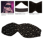 Черная маска на глаза Blackout Eye Mask со стразами (Цвет: черный)