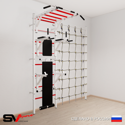 Шведская стенка Sv Sport 5260 (Турник рукоход/Брусья/Стойка/Скамья/Канатный лаз)