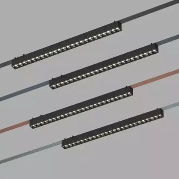 Трековый светодиодный светильник 24W 4000К DK5572-BK чёрный Belty Grill Denkirs