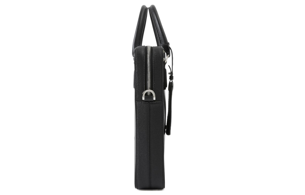 Burberry Calfskin Portable Briefcase Medium Men"s Black