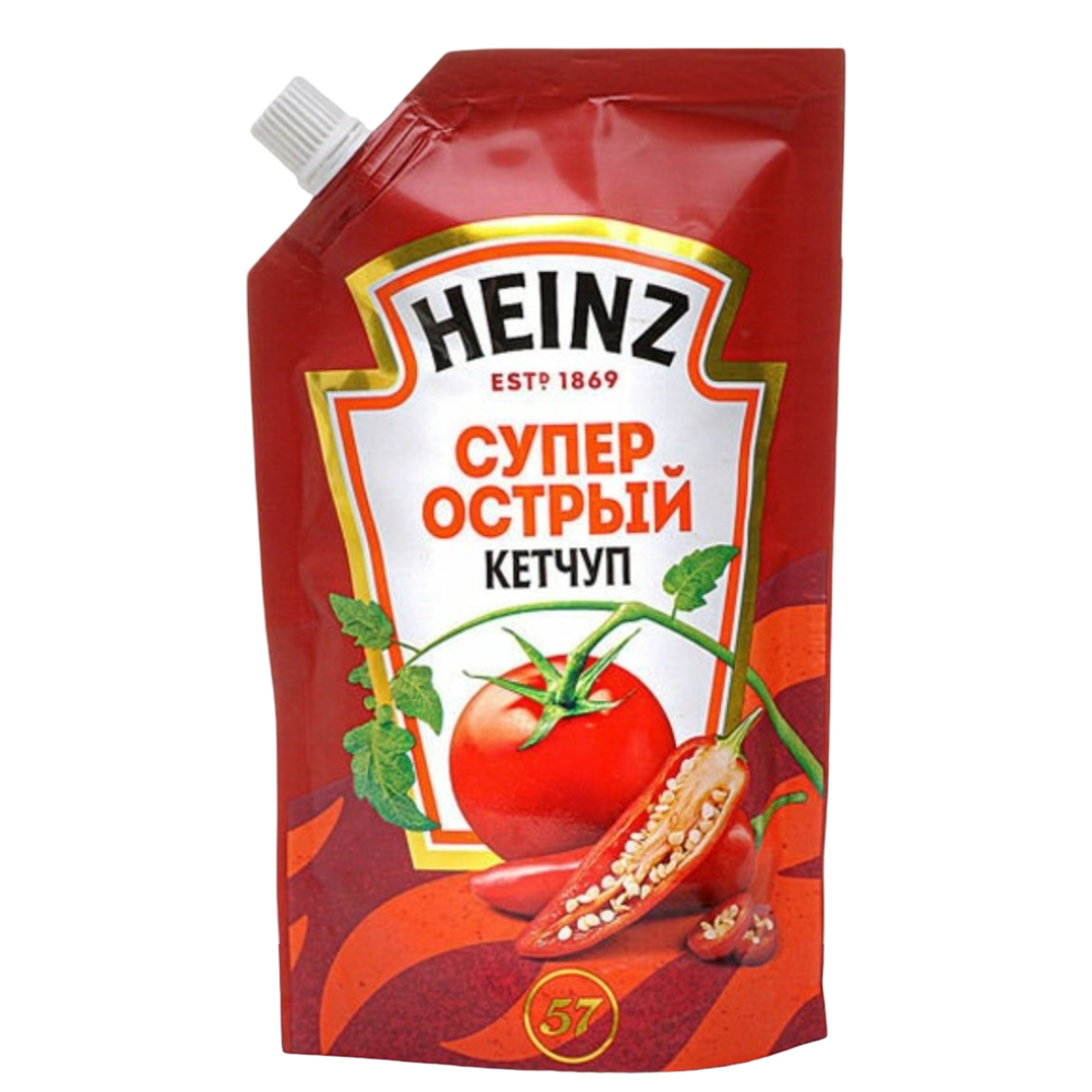 Кетчуп Хайнц д/п 320г Супер Острый